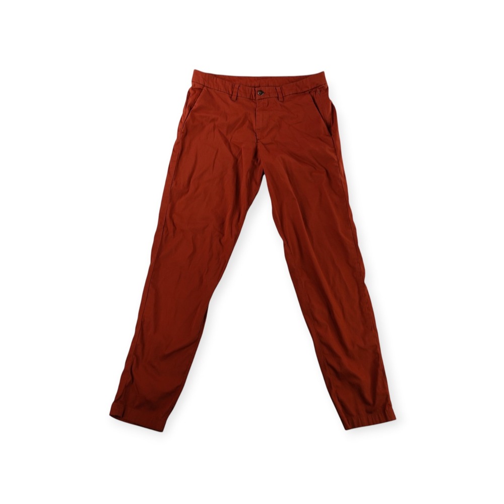 Lululemon Commission Pant Slim Mens 31x30 Rust Terracotta Stretch Chino LM5700S